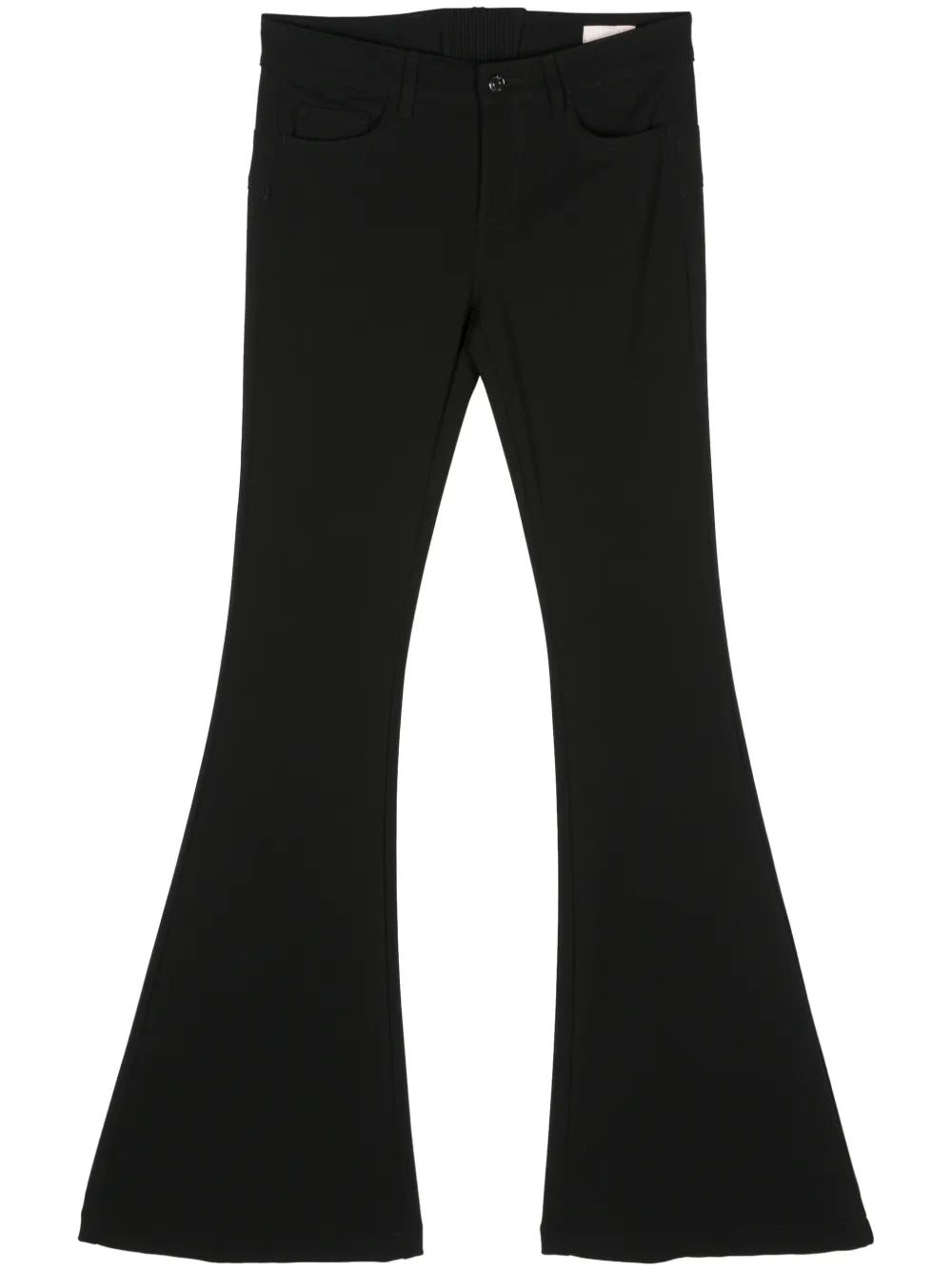 Flared Crepe Trousers