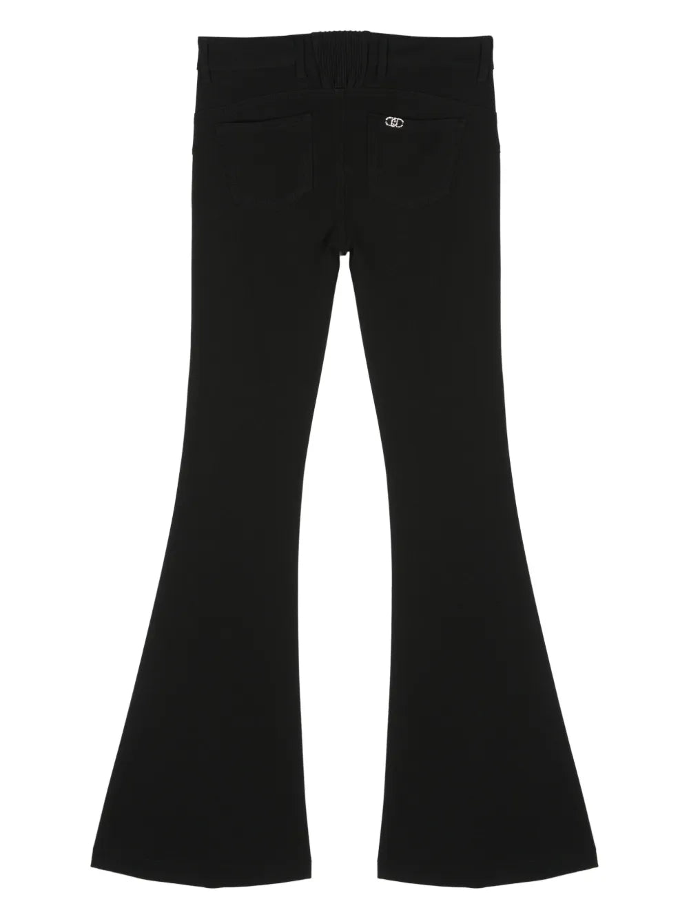 Flared Crepe Trousers
