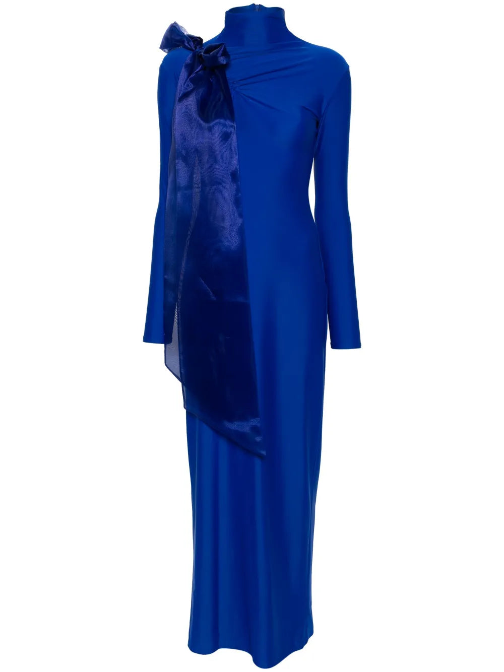 Draped-Detail Maxi Dress