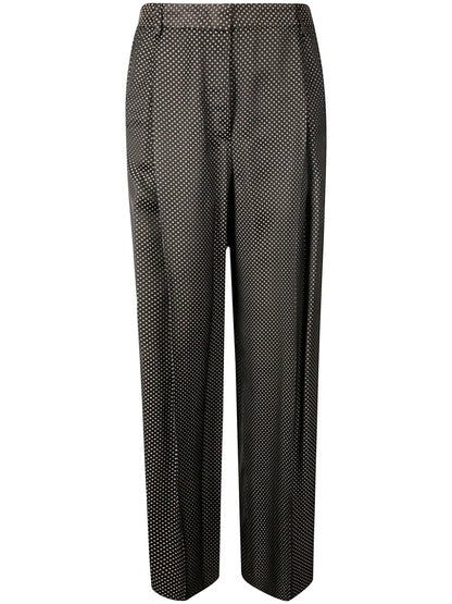 Polka-Dot Printed Trousers