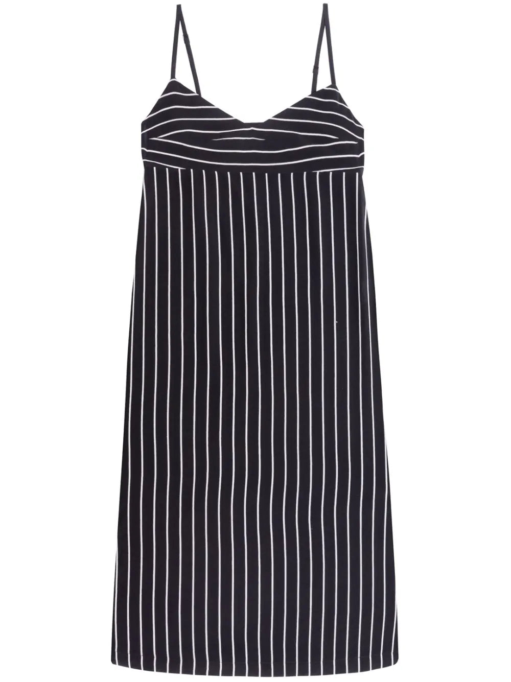 Stripes Silk Midi Dress