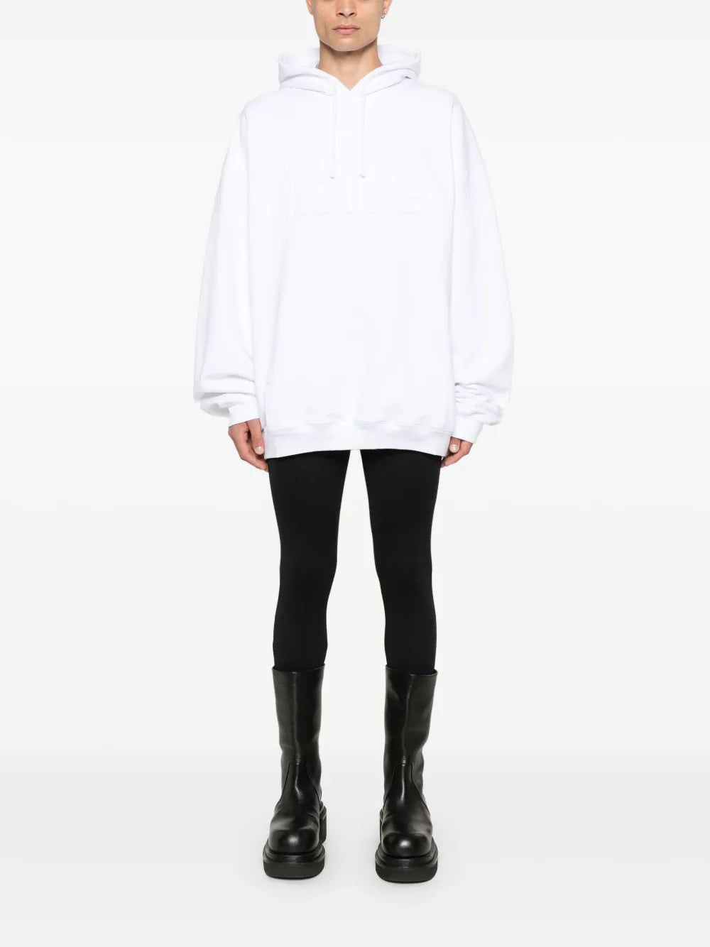 Logo-Embossed Hoodie