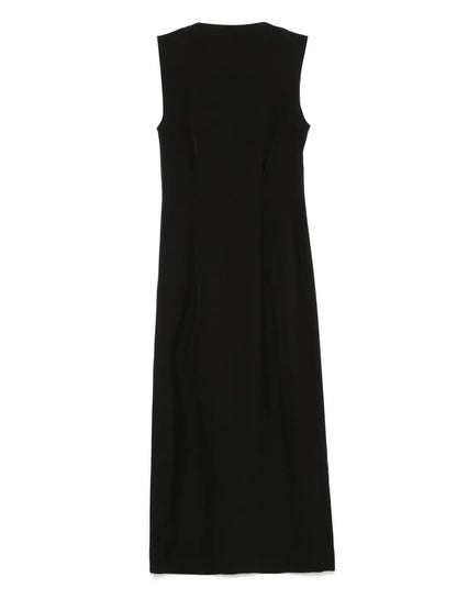 Faux-Pearl Embellished Maxi Dress