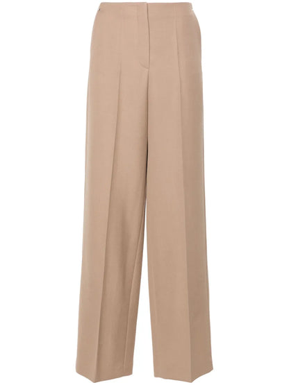 Grain-De-Poudre Wool Trousers