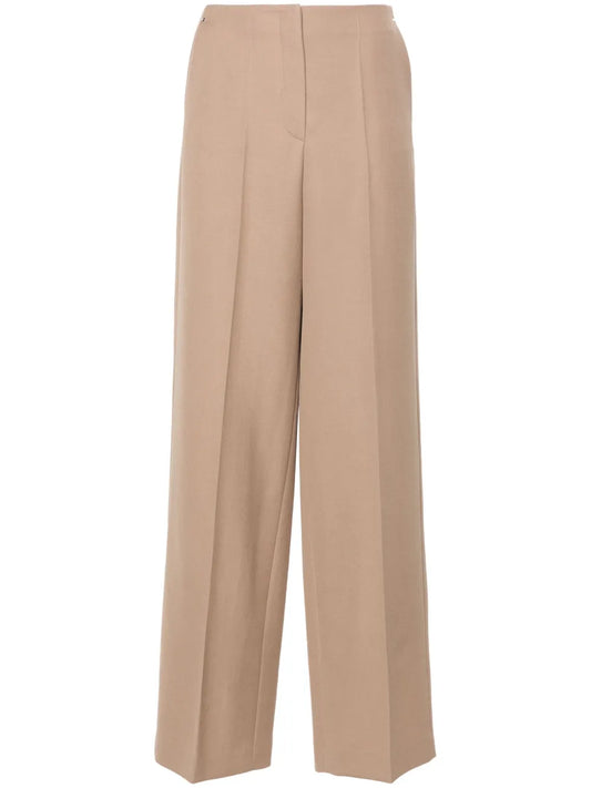 Grain-De-Poudre Wool Trousers