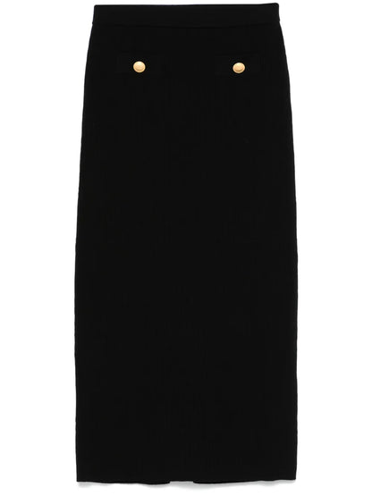 Ribbed Midi Skirt