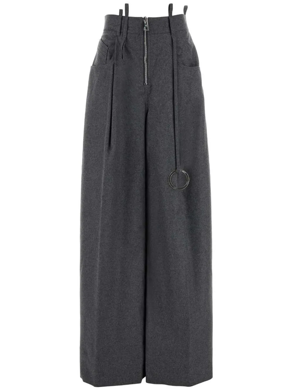 Wool Wide-Leg Trousers
