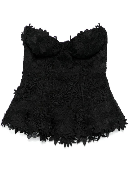Floral-Lace Bustier
