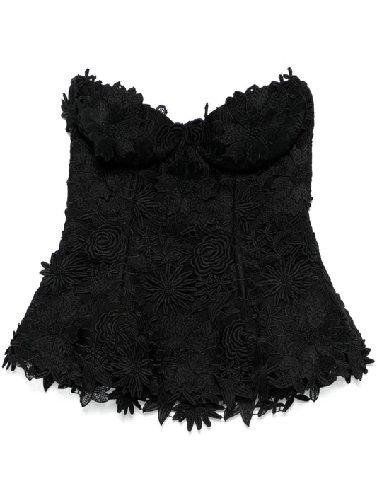 Floral-Lace Bustier
