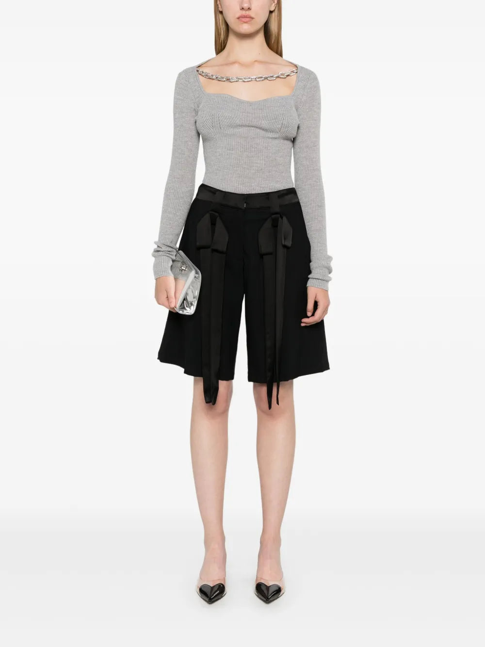 Bow-Embellished Shorts