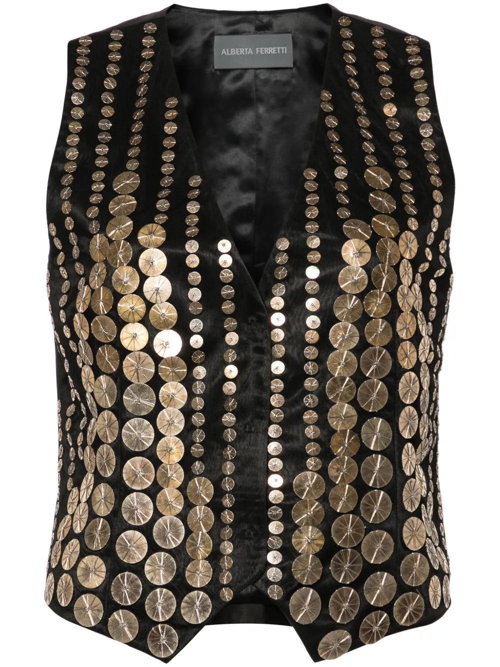 Sequin-Embellished Waistcoat