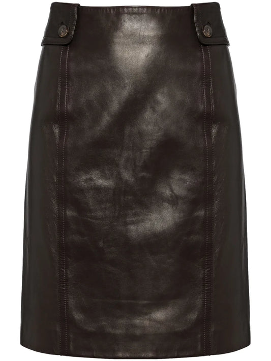 Leather Pencil Skirt