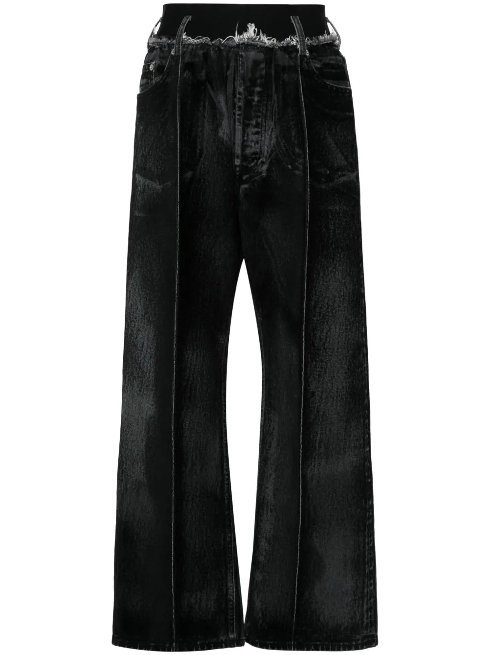 Logo-Waistband Jeans