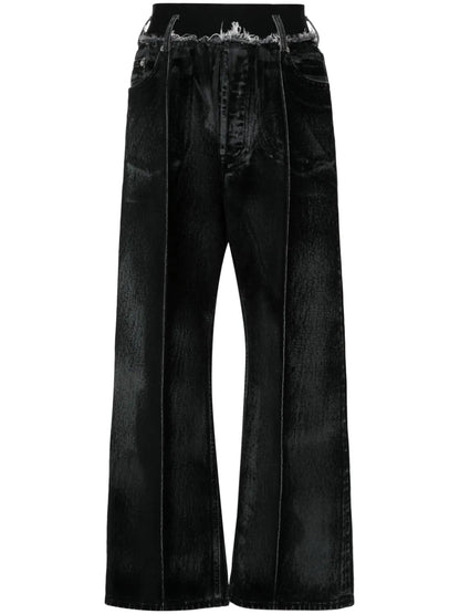 Logo-Waistband Jeans