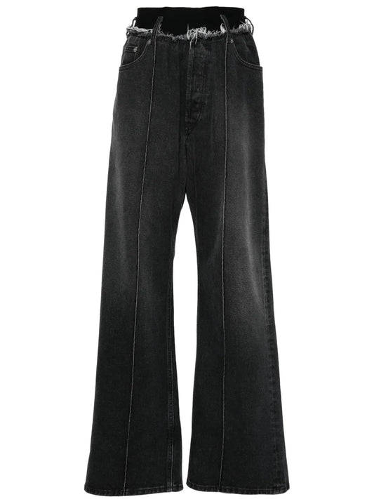 Logo-Waistband Jeans