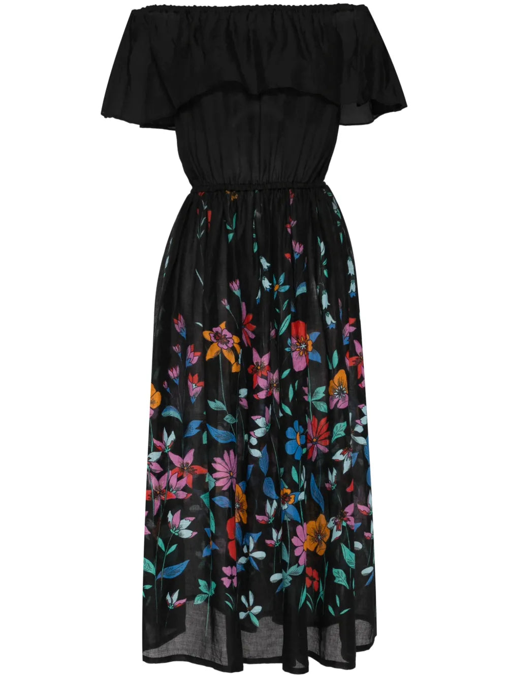 Hibiscus Off-Shoulder Dress
