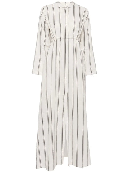 Striped Tie-String Dress