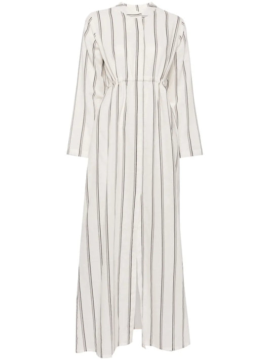 Striped Tie-String Dress
