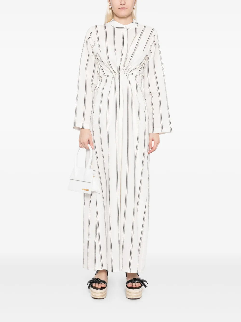 Striped Tie-String Dress