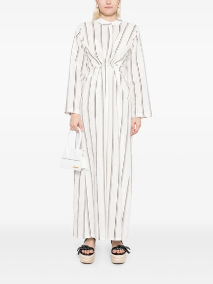 Striped Tie-String Dress