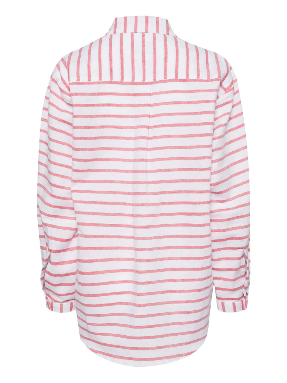 Striped Tie Belt Shirt