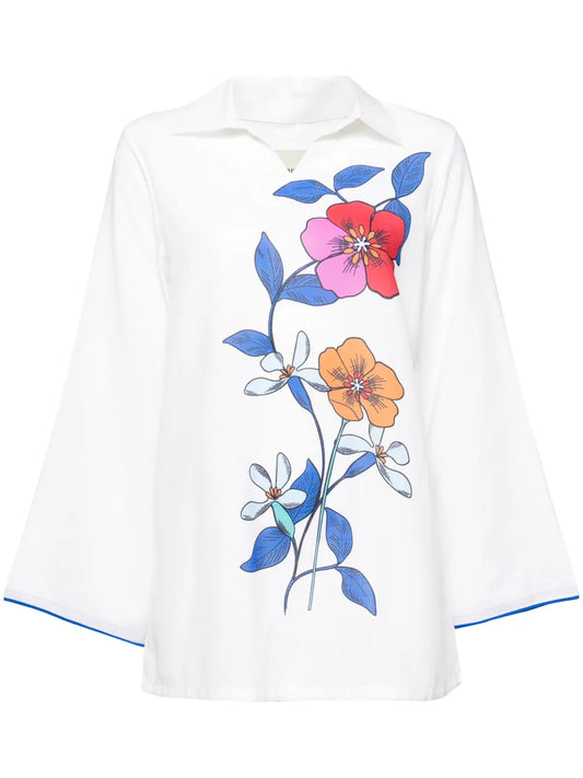 Hibiscus Linen Tunic