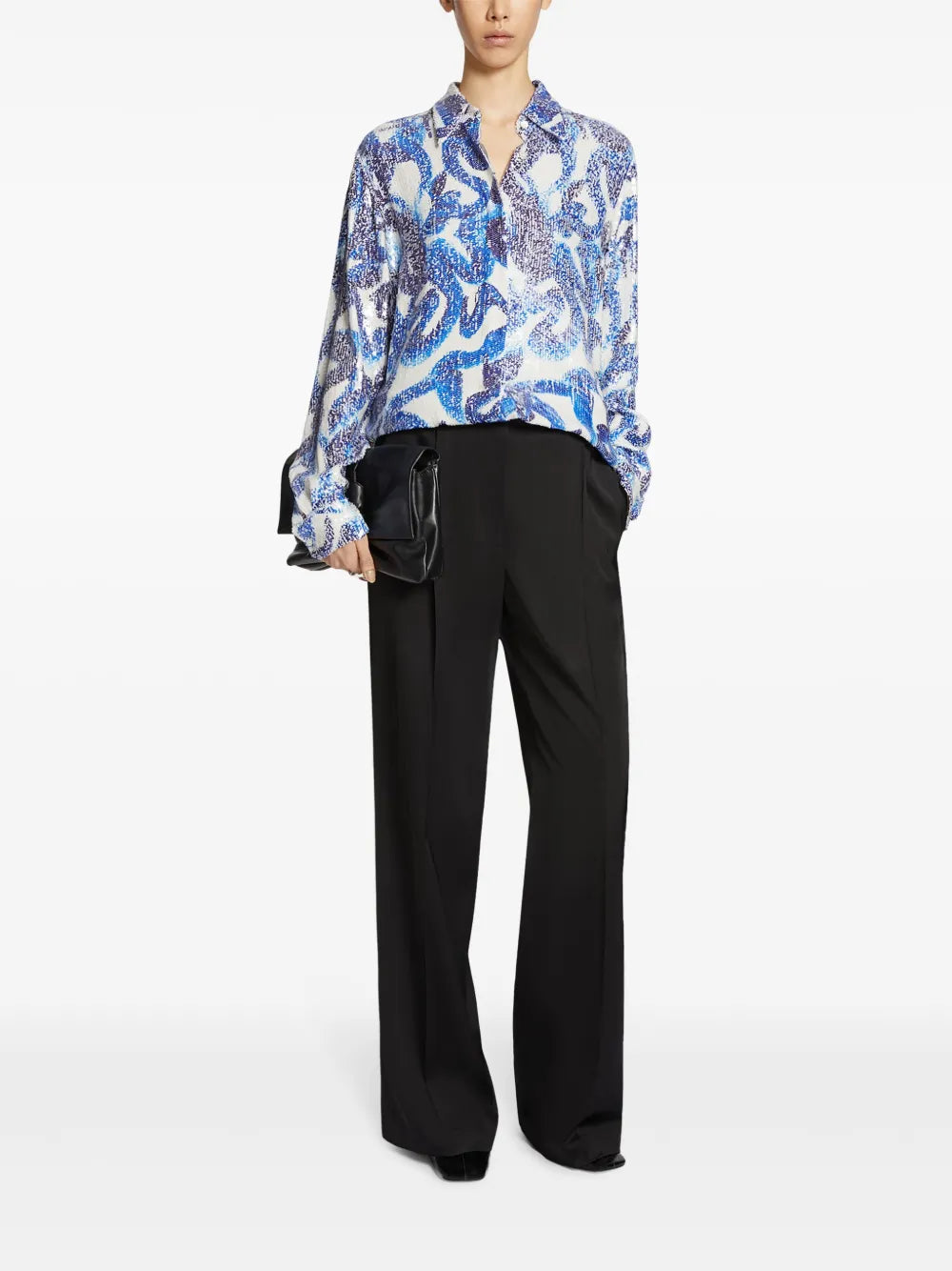 Pleated Palazzo Pants