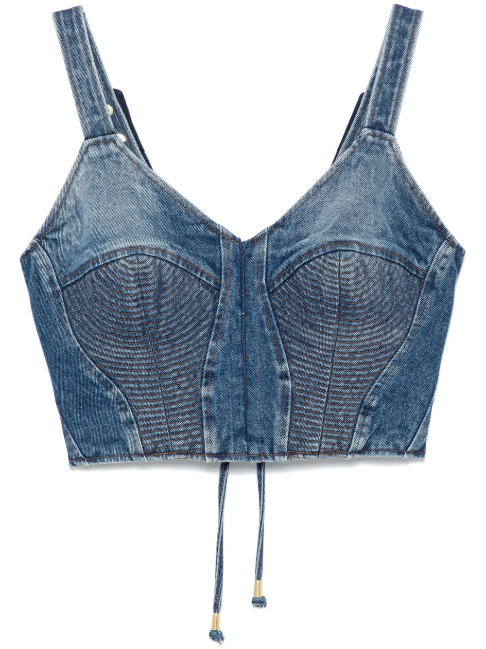 Denim Corset Top