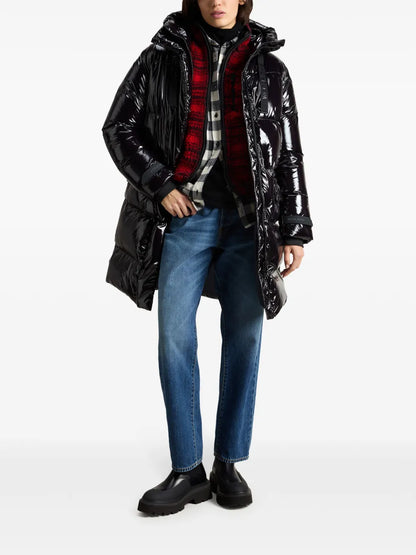Glossy Quilted Parka