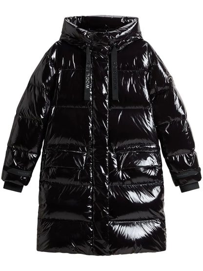Glossy Quilted Parka