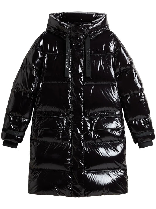 Glossy Quilted Parka