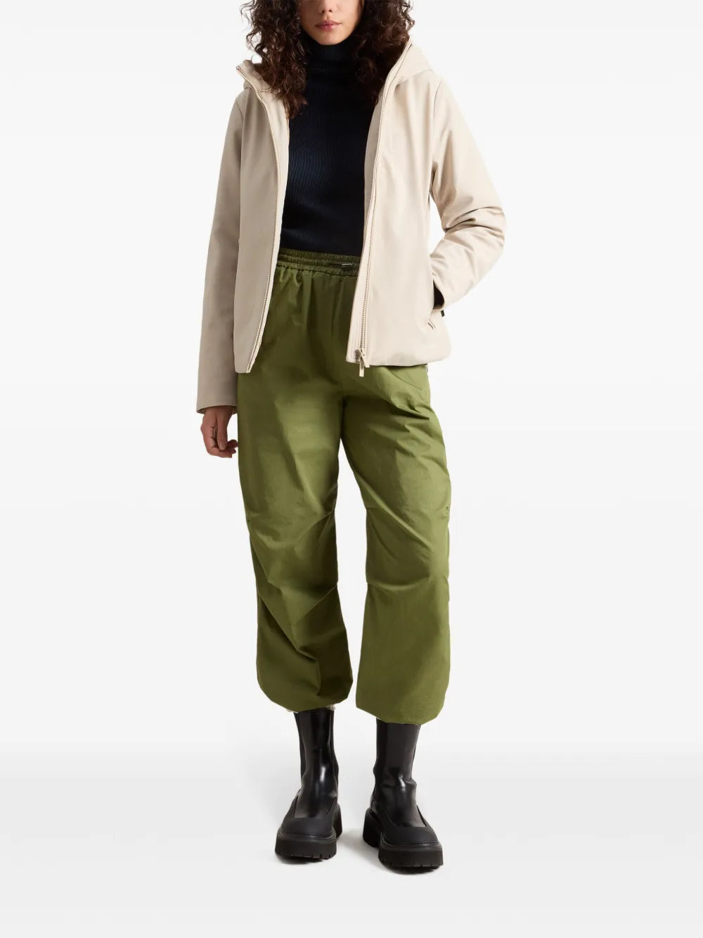 Zip-Fastening Hooded Jacket