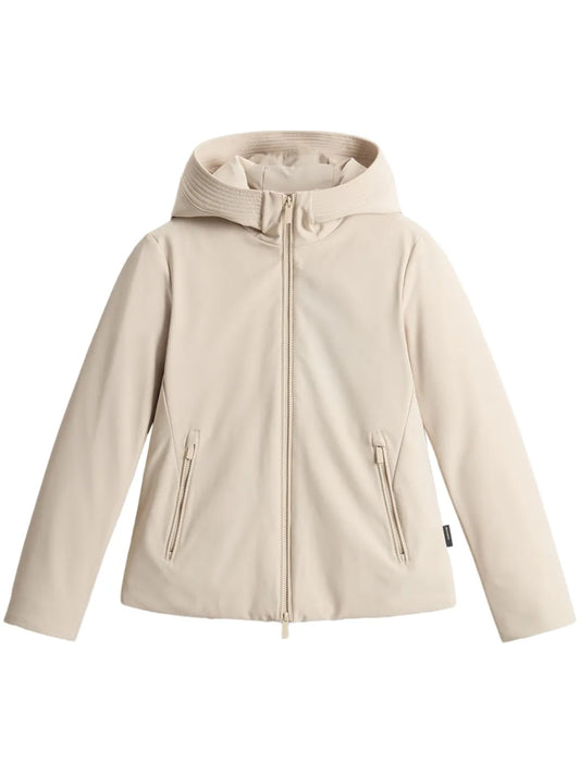 Zip-Fastening Hooded Jacket