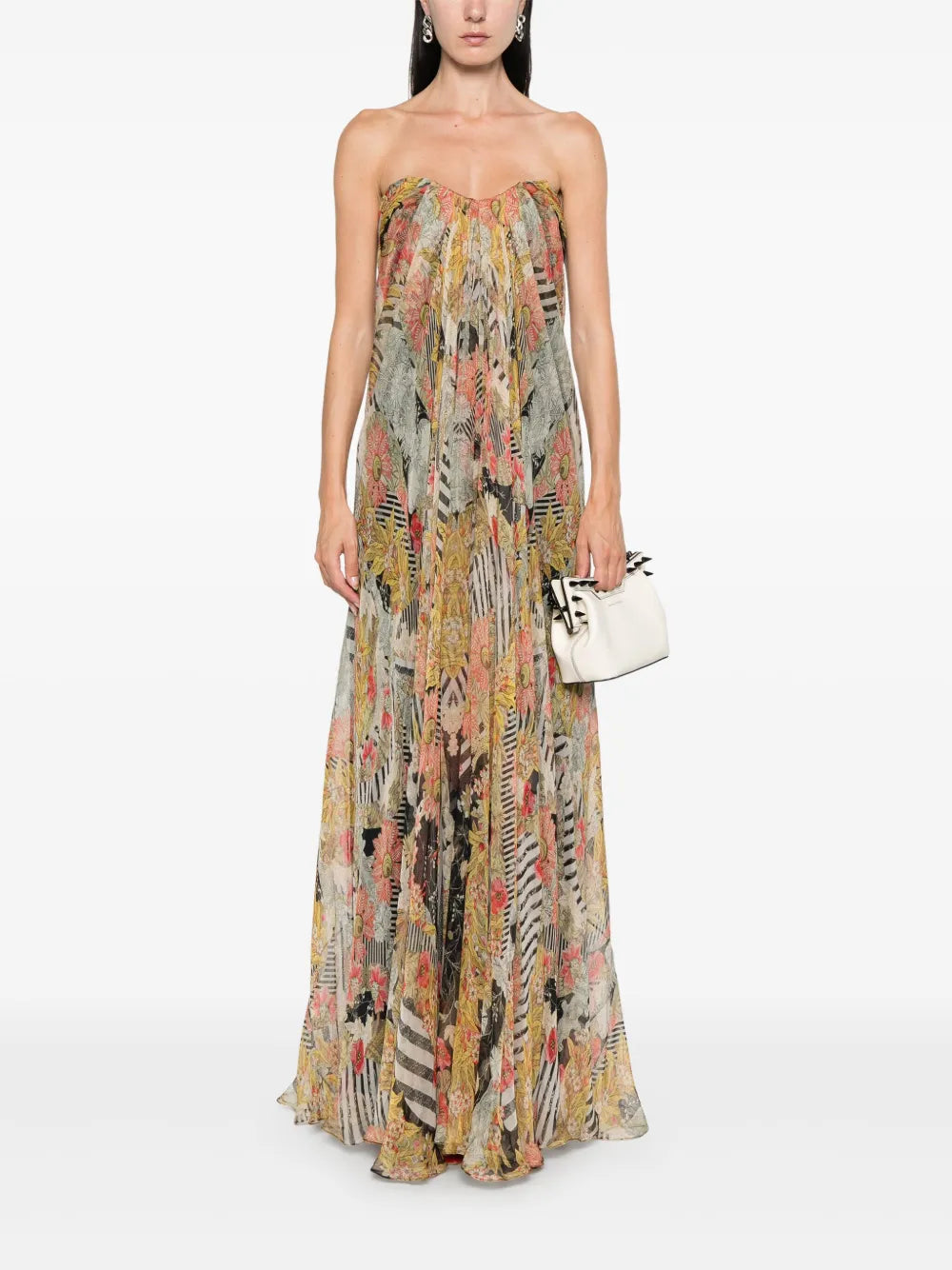 Strapless Silk Dress