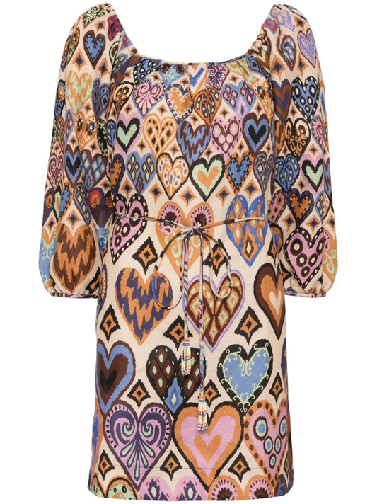 Puff Sleeves Dress