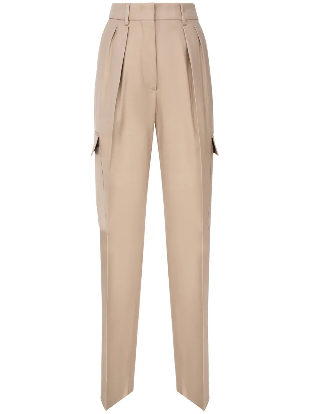 Pleat-Detail Cargo Trousers