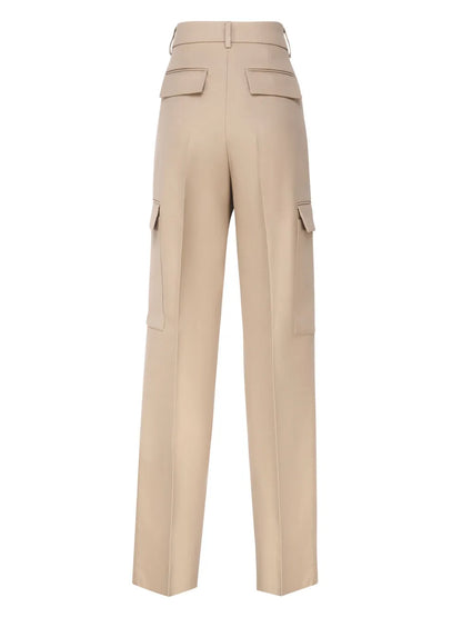 Pleat-Detail Cargo Trousers
