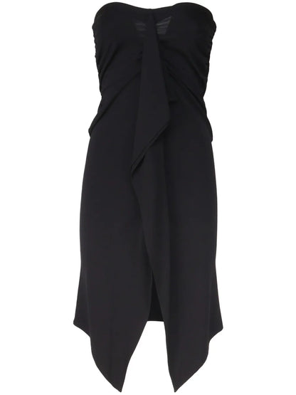 Draped Strapless Dress