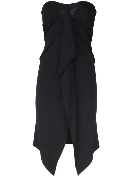 Draped Strapless Dress