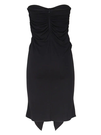 Draped Strapless Dress