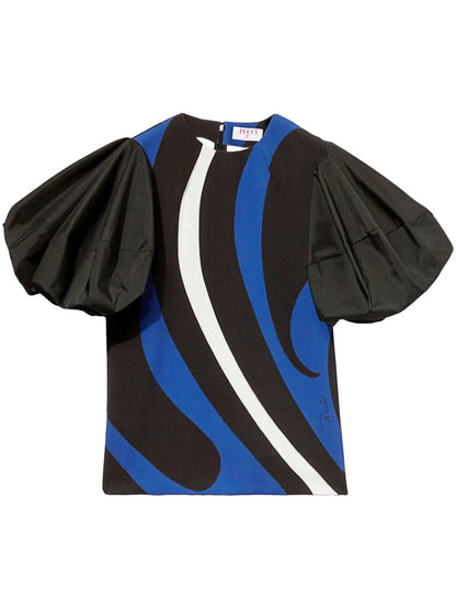 Marmo-Print Top