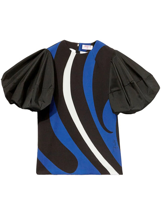 Marmo-Print Top