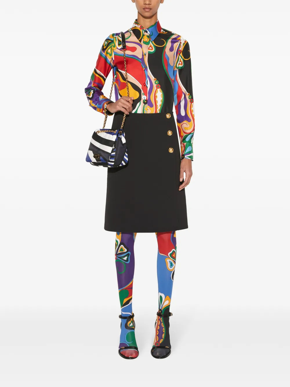 Wrap Midi Skirt