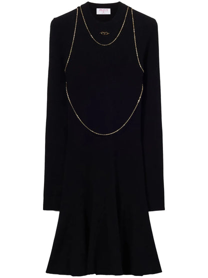 Logo-Plaque Mini Dress