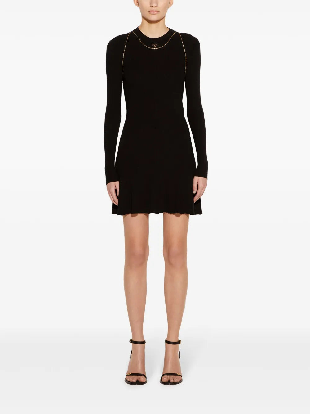 Logo-Plaque Mini Dress