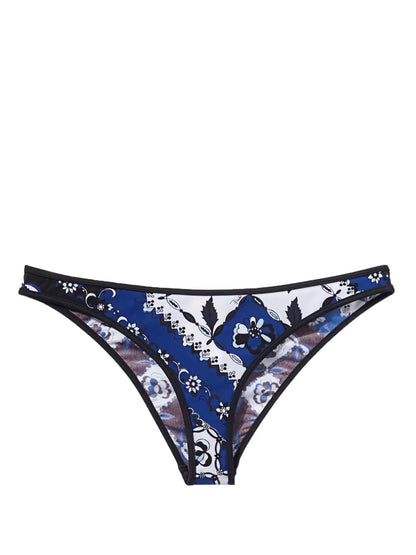 Orchidee-Print Bikini Briefs