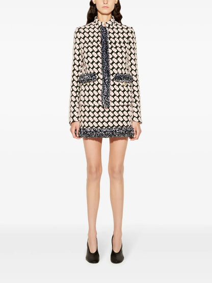 Fringed Tweed Jacket