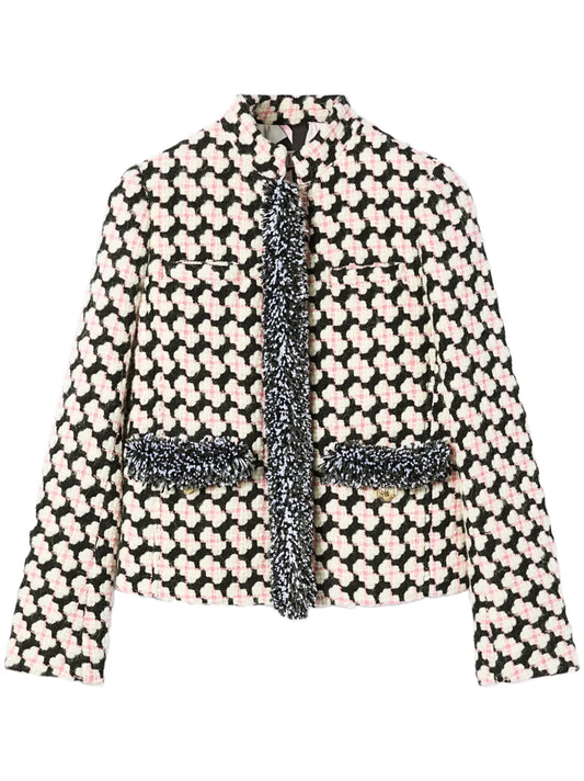 Fringed Tweed Jacket