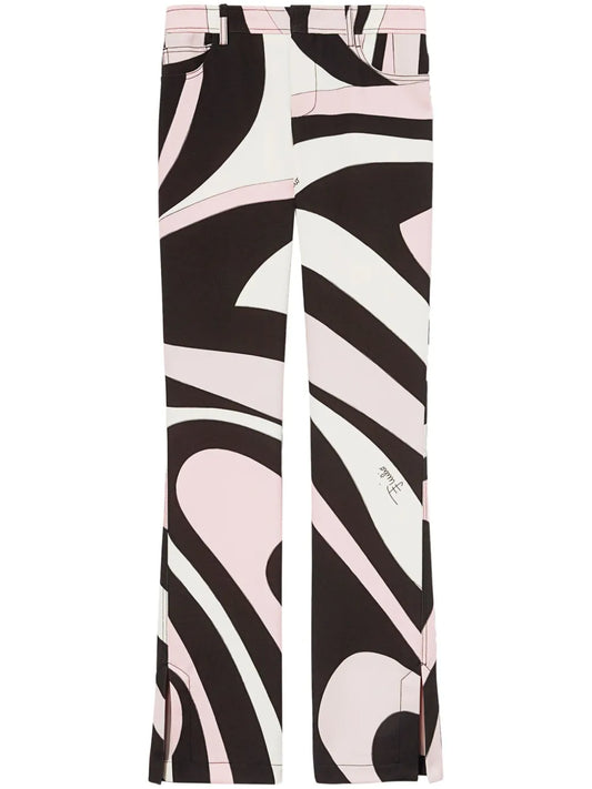 Marmo-Print Trousers