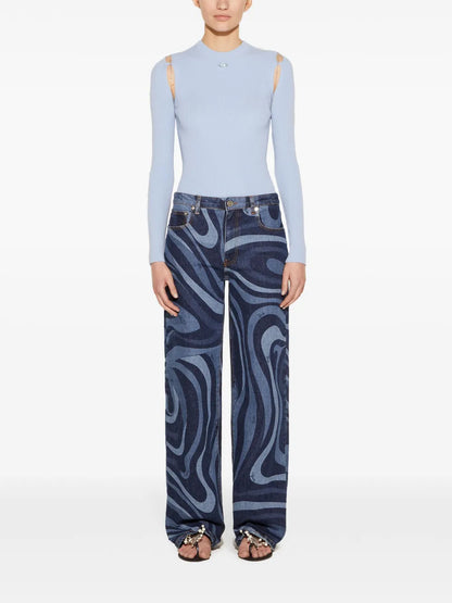 Chain-Embellished Sweater